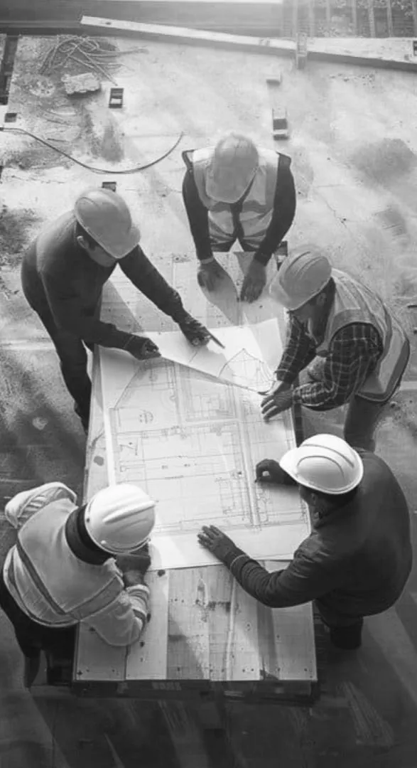 Geo-Build directors reviewing site plans